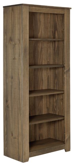 HOME Amersham Solid Wood Bookcase - Dark Pine